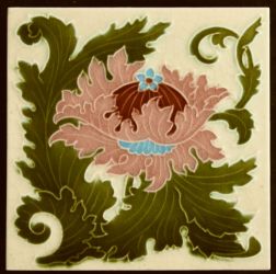 2480 MInton Art Nouveau tile