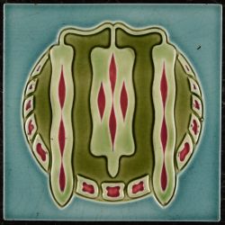 AN3589 Mugeln Art NOuveau tile SOLD