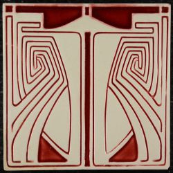 AN4311 V&B Behrens tile in red SOLD
