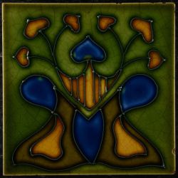 AN4339 Tubelined Art Nouveau tile € 125.00