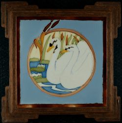 AN4607 French Large tile in wooden frame € 199.00