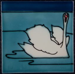 AN4795 rare tubelined swan € 199,00